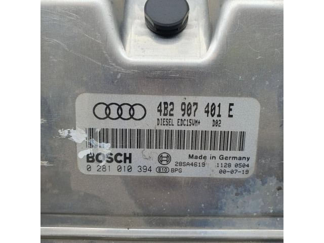 Блок управления двигателя 4B2907401E, 0281010394   Audi A6 S6 C5 4B