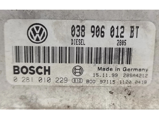 Řídící jednotka 038906012BT   Seat Toledo II (1M) 2000
