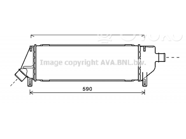 Интеркулер  14461AY600, 14461AY600   Nissan Micra 