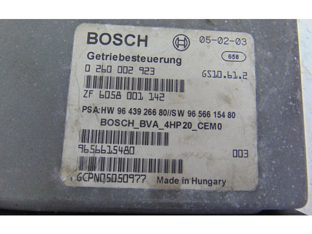 Блок управления коробкой передач 9656615480   Peugeot 207 CC