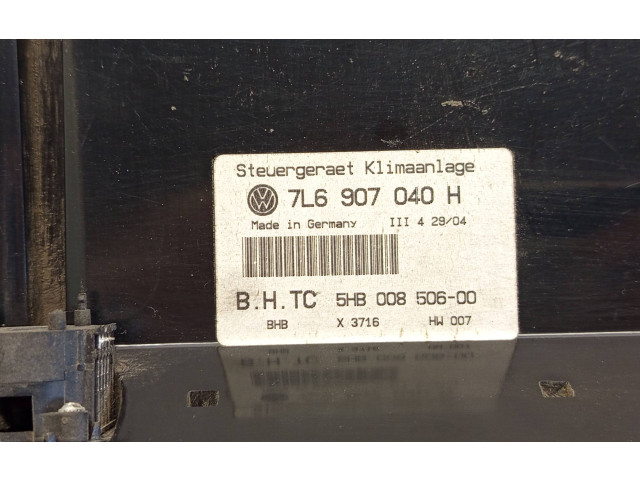 Блок управления климат-контролем 7L6907040H, 5HB00850600   Volkswagen Touareg I