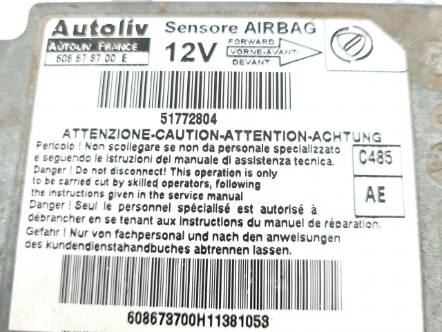 Блок подушек безопасности 608673700E, 51772804   Fiat Doblo