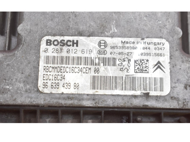 Řídící jednotka 9663943980, 9663943980   Mercedes-Benz E C207 W207 2006