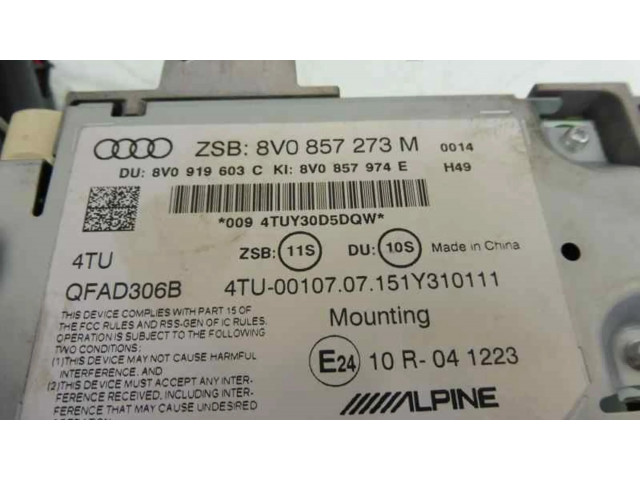 Дисплей    8V0857273M   Audi A3 S3 8V