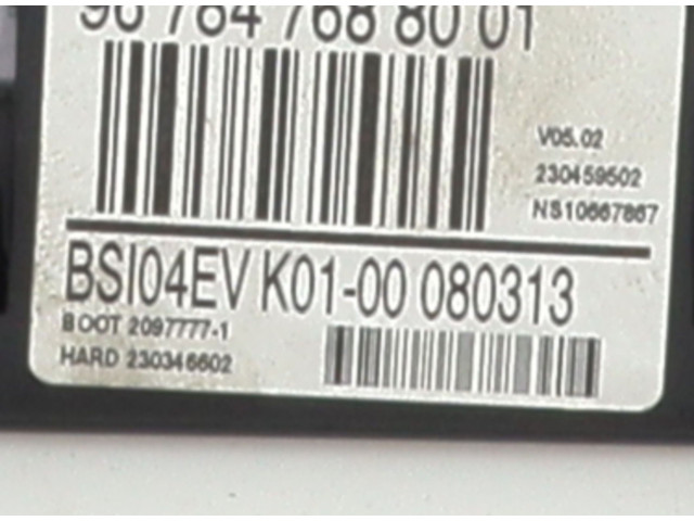 Pojistková skříňka Řídící jednotka BSM 9678476880, 6570A0   Peugeot 5008 2013