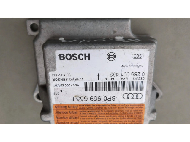 Блок подушек безопасности 8P0959655F, 0285001482   Audi A3 S3 8P