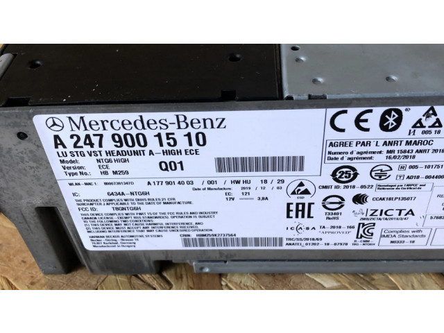 Блок управления 2479001510, 1779014003   Mercedes-Benz CLA C118 X118