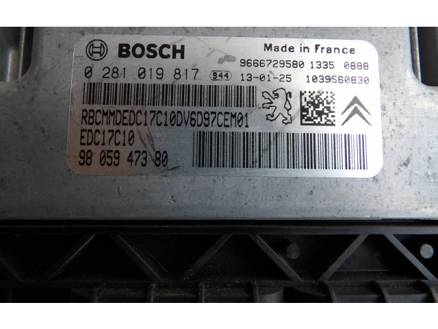 Řídící jednotka 9666729580, 9805947380   Citroen C3 Picasso 2013