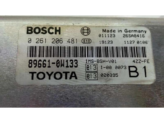Řídící jednotka 896610W133, CENTRALITAMOTORUCE   Toyota Corolla E110 
