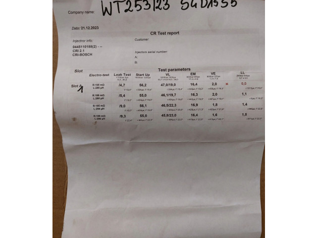 Vstřikovač 0445110188, UECR001   Peugeot 407     