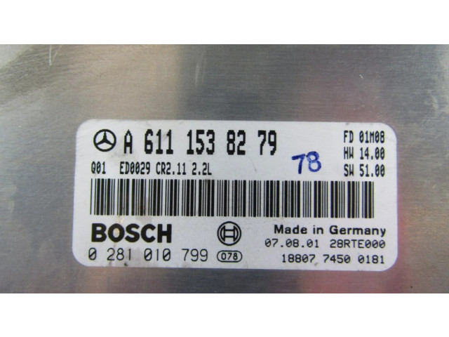 Řídící jednotka A6111538279   Mercedes-Benz C W203 2003