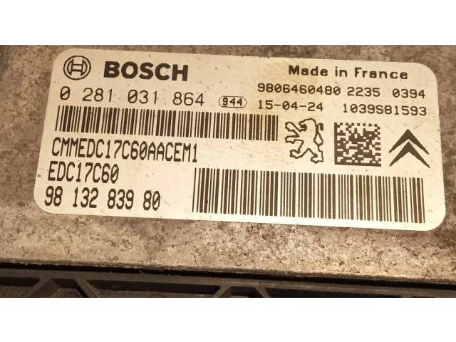 Řídící jednotka 0281031864, 9808450480   Citroen C4 Grand Picasso 2015