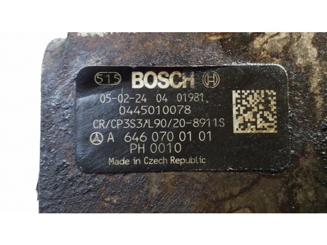 Vstřikovací čerpadlo A6460700101, 0445010078   Mercedes-Benz C W203  pro naftový motor 2.2 646963 