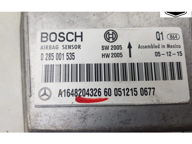 Блок подушек безопасности A1648204326, A1648204326   Mercedes-Benz ML W164