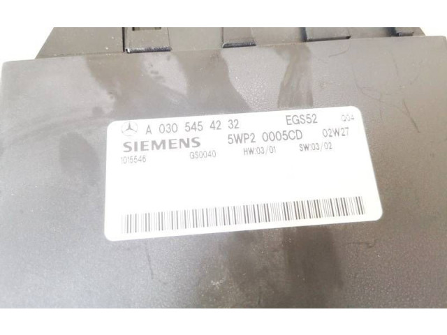 Блок управления коробкой передач a0305454232, 5wp20005cd   Mercedes-Benz C W203