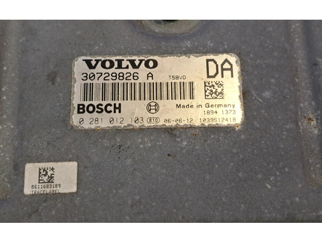 Блок управления двигателя     30729826, 0281012103    Volvo XC90 