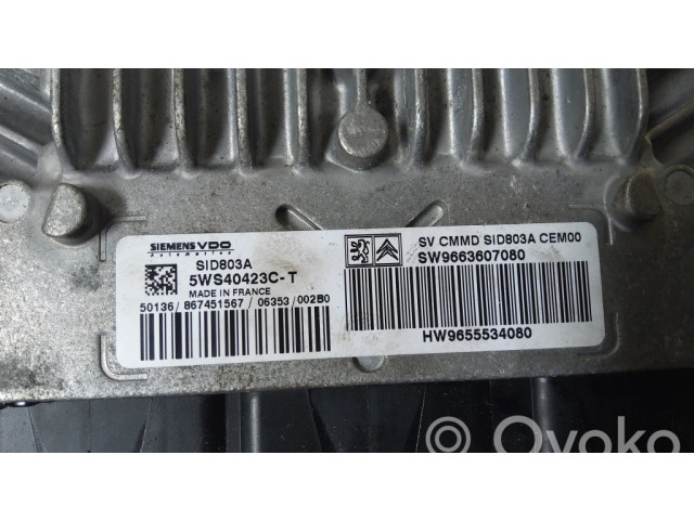 Řídící jednotka SW9663607080, 5WS40423CT   Peugeot 407 2005