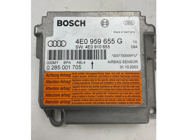 Блок подушек безопасности 4E0959655G, 4E0910655   Audi A8 S8 D3 4E