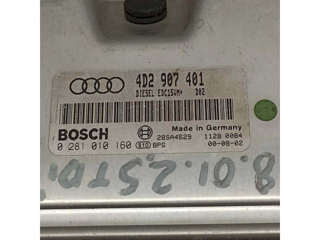 Блок управления двигателя 4D2907401, 28SA4629   Audi A8 S8 D2 4D