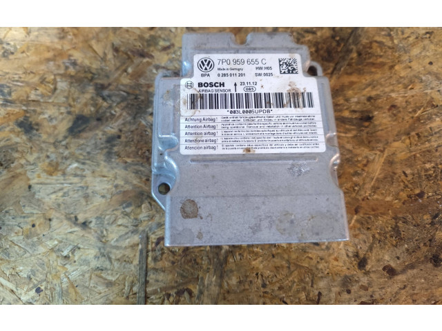 Блок подушек безопасности 7P0959655C, 0285011201   Volkswagen Touareg II