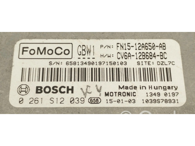 Блок управления двигателя CV6A12B684BC, FN1512A650AB   Ford Ecosport