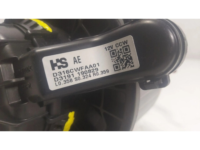 Вентилятор печки    97113G2000, D316CWFAA01   Hyundai Ioniq