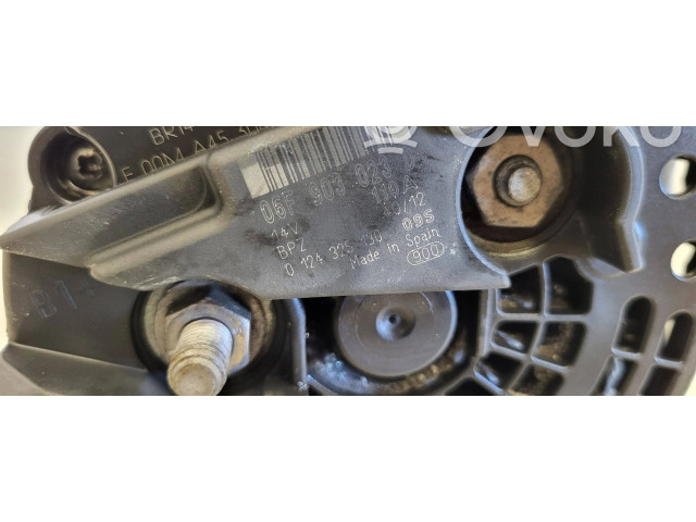 Генератор 06F903023D, 0124325130   Skoda Fabia Mk2 (5J)  