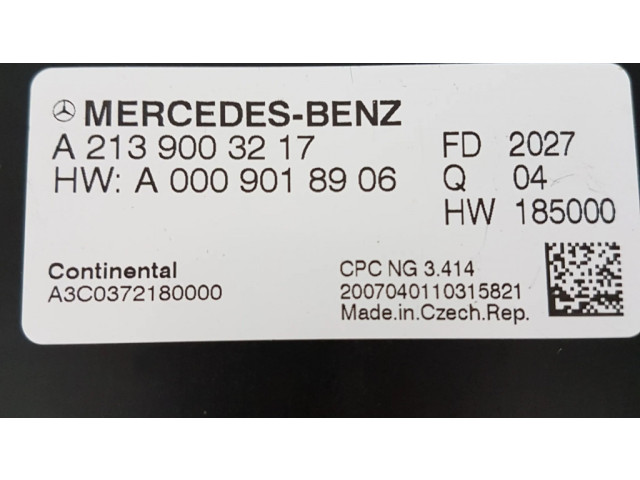Блок управления A2139003217   Mercedes-Benz A W177
