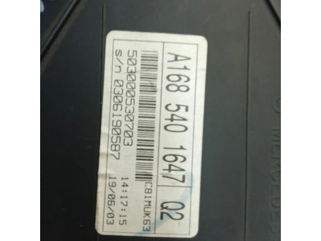 Přístrojová deska  Mercedes-Benz A W168  A1685401647, CUADROINSTRUMENTOS  