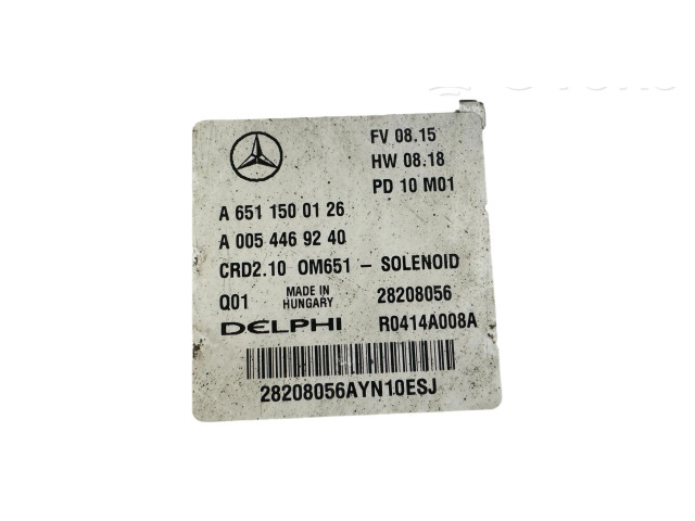 Řídící jednotka A6511500126, 28208056   Mercedes-Benz C W204 2012