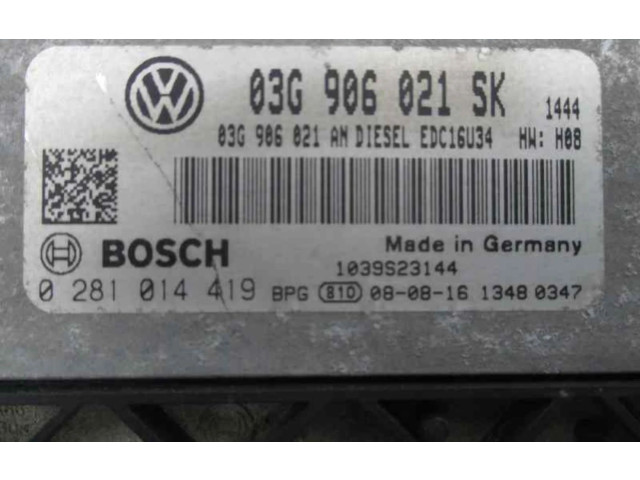 Řídící jednotka 03G906021SK   Seat Toledo III (5P) 2008