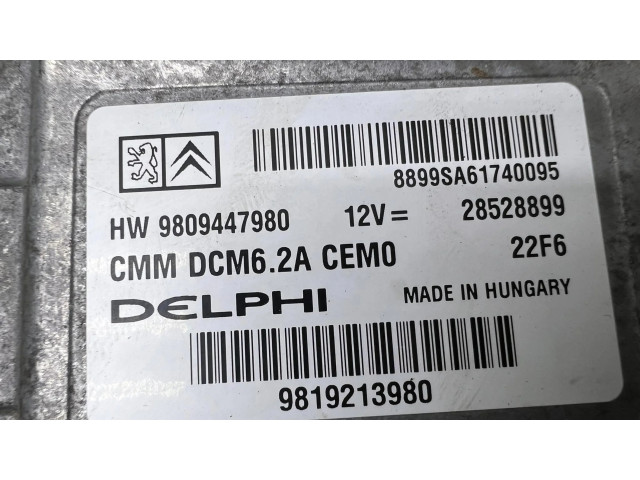 Řídící jednotka 9819851280, 9663123380   Citroen Jumpy 2016