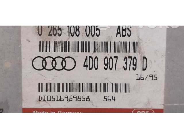 Блок управления АБС 0265108005, 4D0907379D   Audi A4 S4 B6 8E 8H