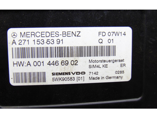Блок управления двигателя a2711535391   Mercedes-Benz SLK R171