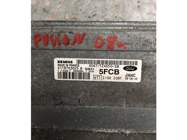 Блок управления двигателем Блок управления 6S61-12A650-SB   Ford Fusion