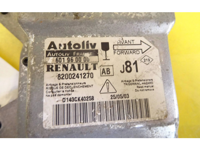 Блок подушек безопасности 601960000, 8200241270   Renault Espace -  Grand espace IV