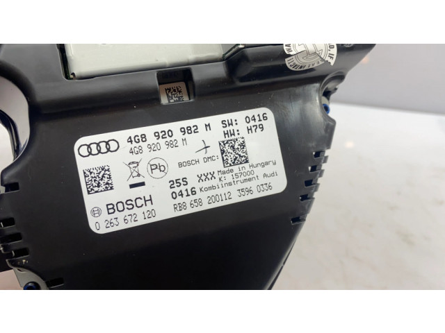 Přístrojová deska  Audi A6 C7 2012 4G8920982M, 4G8920982  