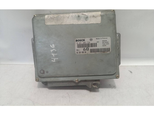 Блок управления двигателя 0261203736, 9620398980   Citroen Saxo