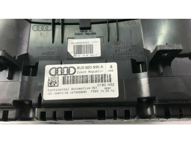 Панель приборов 8U0920930A, S1241   Audi Q3 8U       