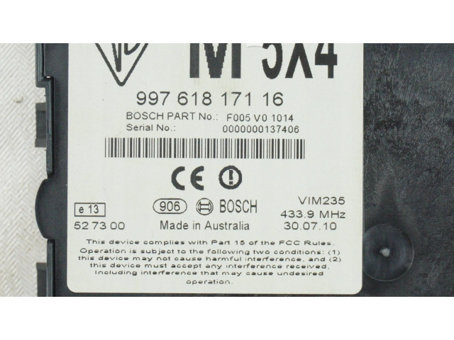 Блок управления 99761817116, F005V01014   Porsche Cayman 981
