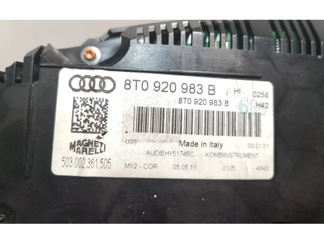 Спидометр (приборный щиток) 8T0920983B   Audi A5 Sportback 8TA 2011