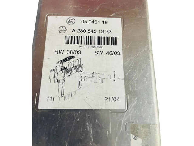   Pojistková skříňka A2305451932, 05045118   Mercedes-Benz SL R230 2001