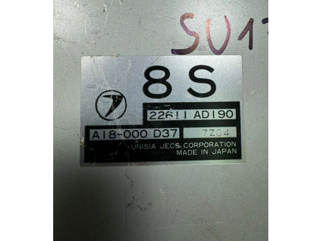 Řídící jednotka 22611AD190, A18000D37   Subaru Outback 2002