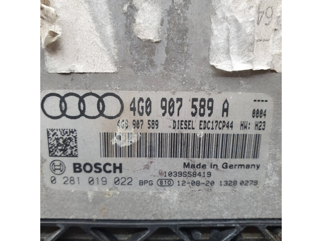 Блок управления двигателя 4G0907589A, 4G0907589   Audi A6 S6 C7 4G