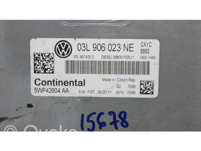Блок управления двигателя 03L906023NE, 5WP42604AA   Volkswagen Touran I