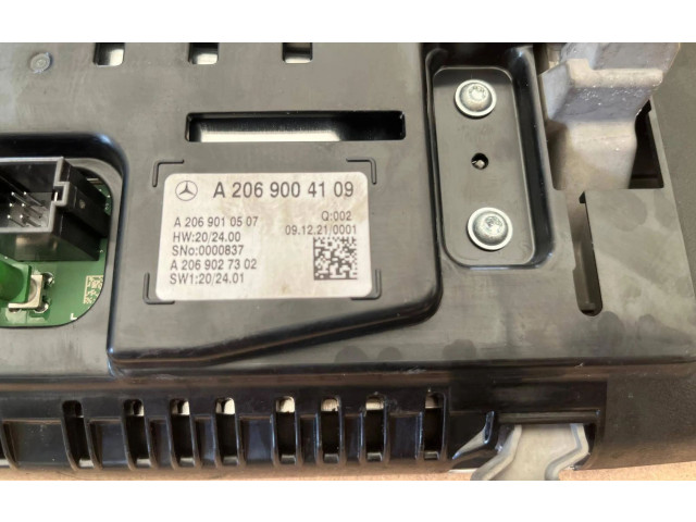 Přístrojová deska  Mercedes-Benz C W206 2022 A2069004109, A2069027302  