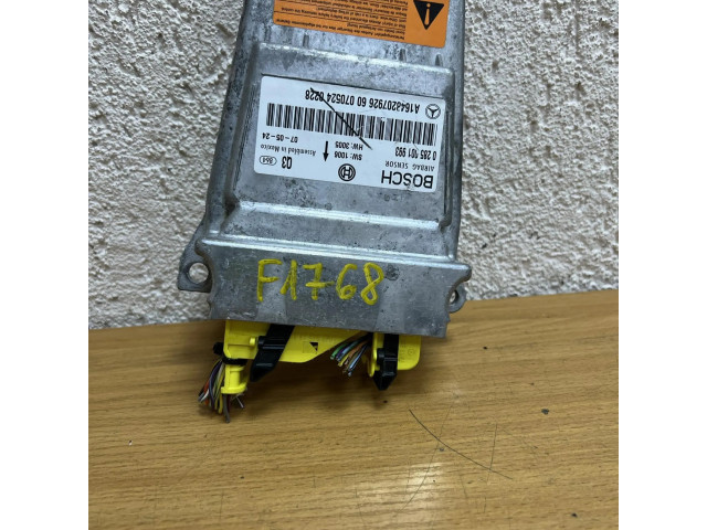 Блок подушек безопасности A1648207926, F1768   Mercedes-Benz ML W164