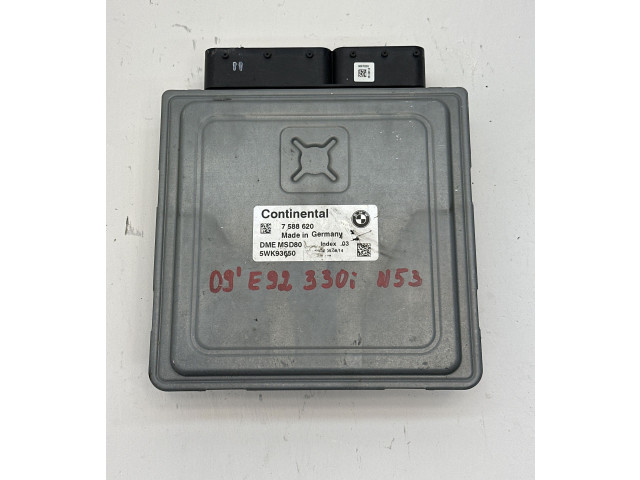 Блок управления двигателя 7588620, 5WK93650   BMW 3 E92 E93