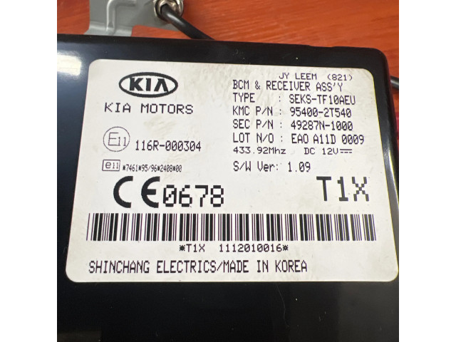 Блок подушек безопасности 954002T540, 116R000304   KIA Optima