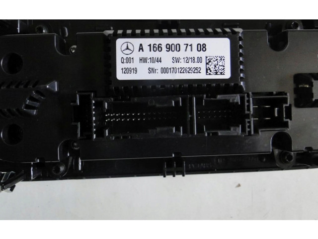 Блок управления климат-контролем A1669007108   Mercedes-Benz ML W166